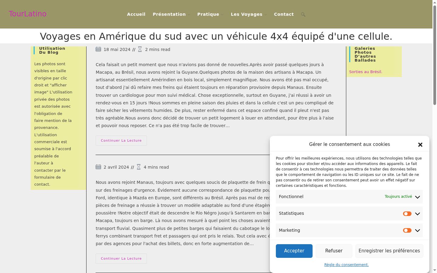 Captura de ecrã do banner de consentimento apresentado antes de qualquer interação