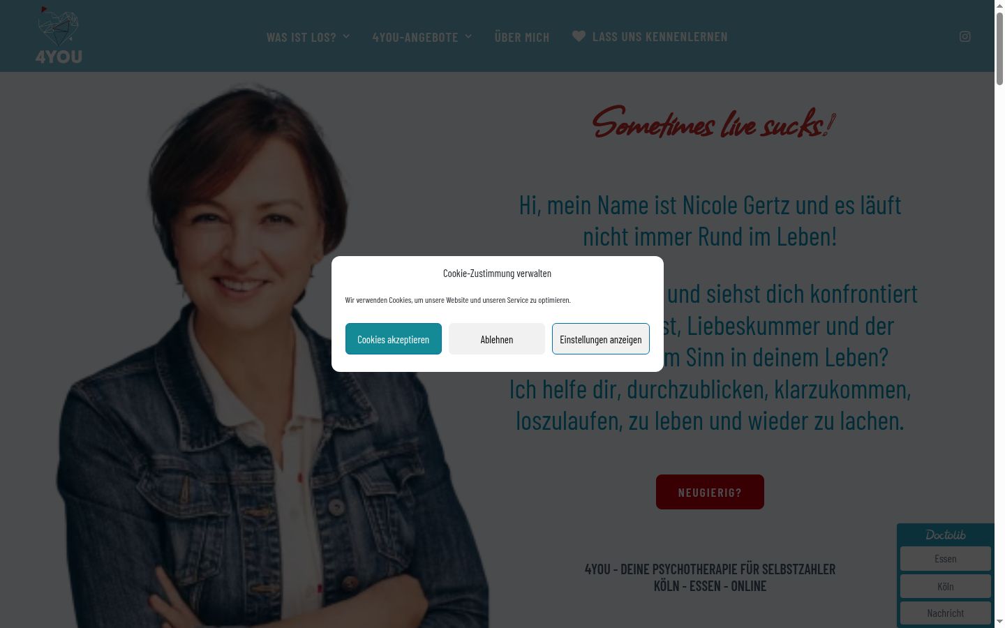 Screenshot tal-banner tal-kunsens muri qabel kwalunkwe interazzjoni