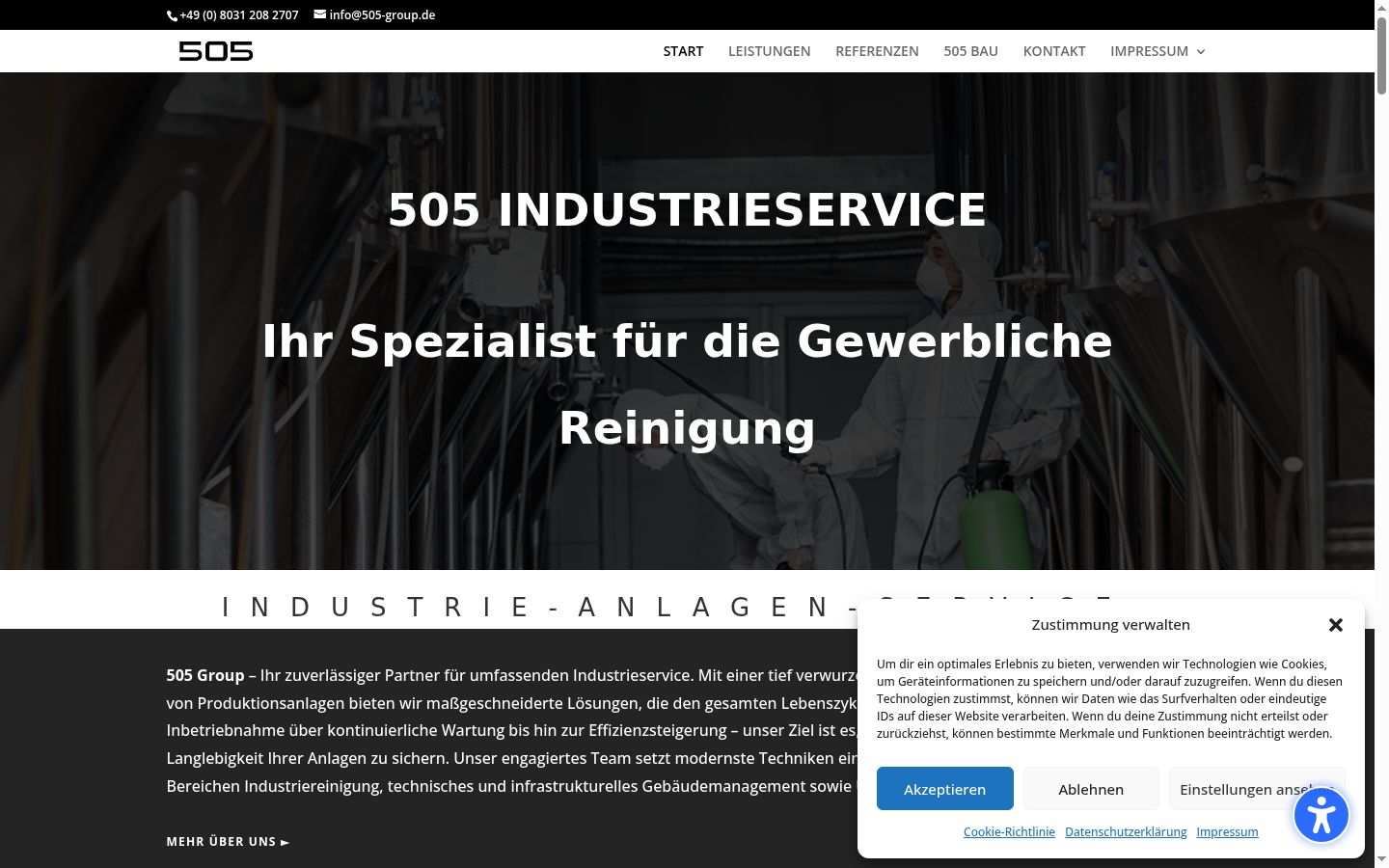Screenshot van de toestemmingsbanner zoals getoond vóór enige interactie