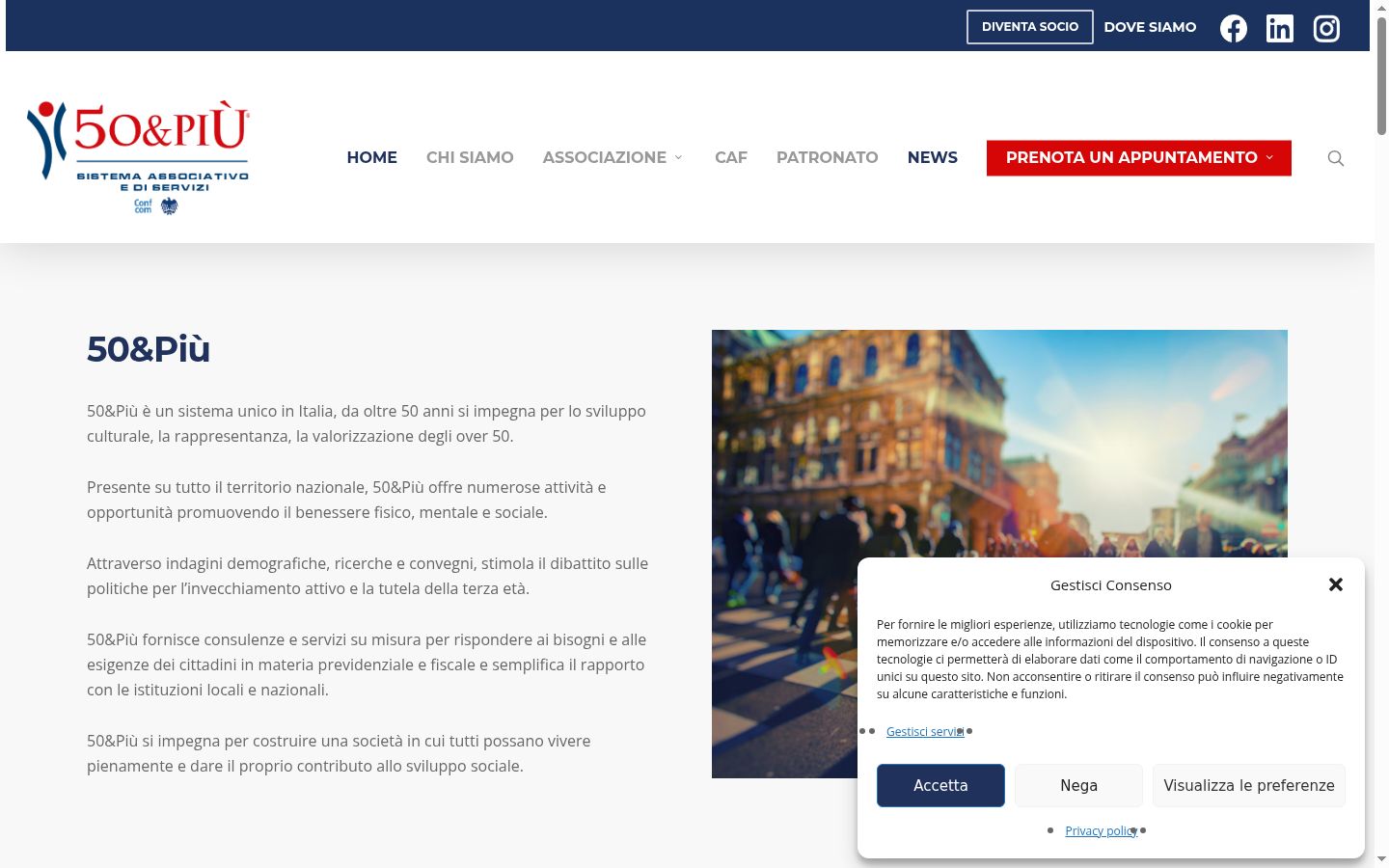 Capture d'écran de la bannière de consentement affichée avant toute interaction