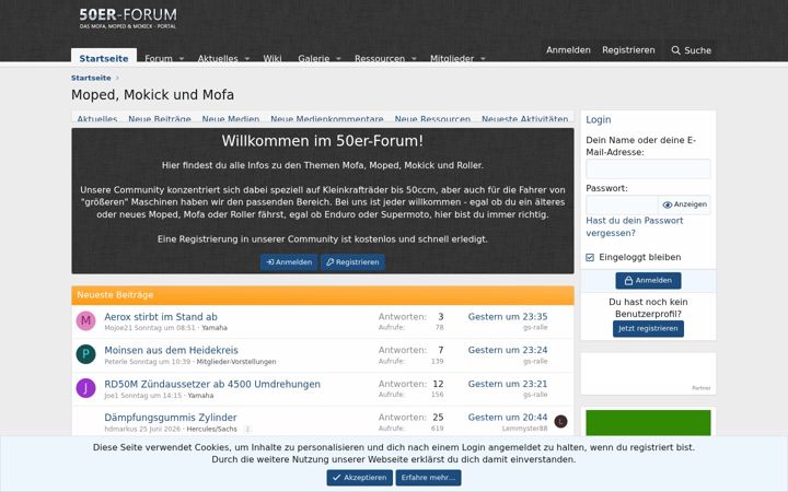 Screenshot of 50er-forum.de