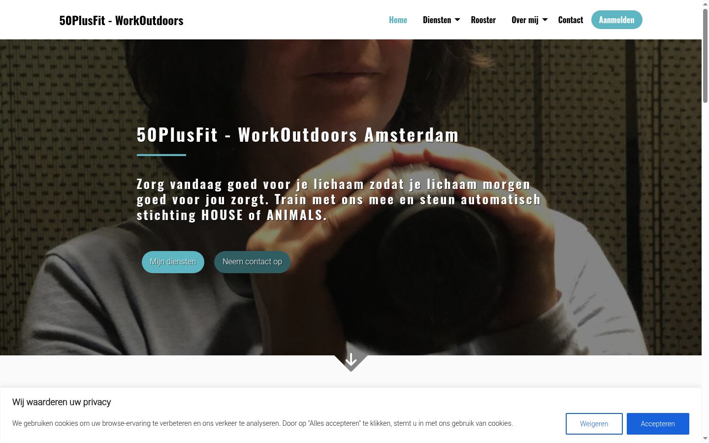 Screenshot tal-banner tal-kunsens muri qabel kwalunkwe interazzjoni