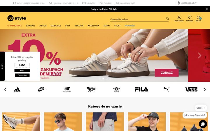Screenshot of 50style.pl