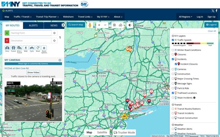 Screenshot of 511ny.org