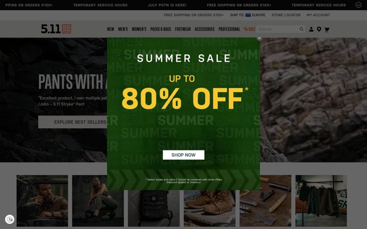 Snimka zaslona za 511tactical.com