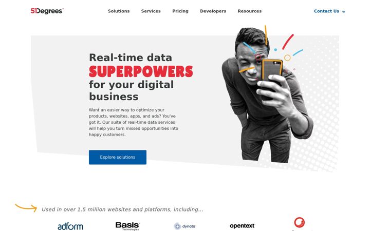 Screenshot of 51degrees.com
