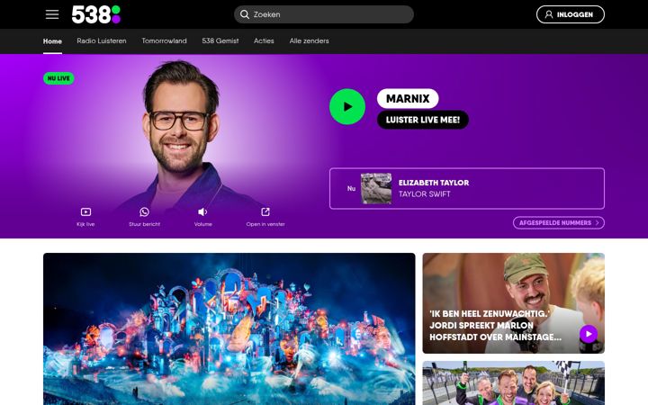 Screenshot of 538.nl