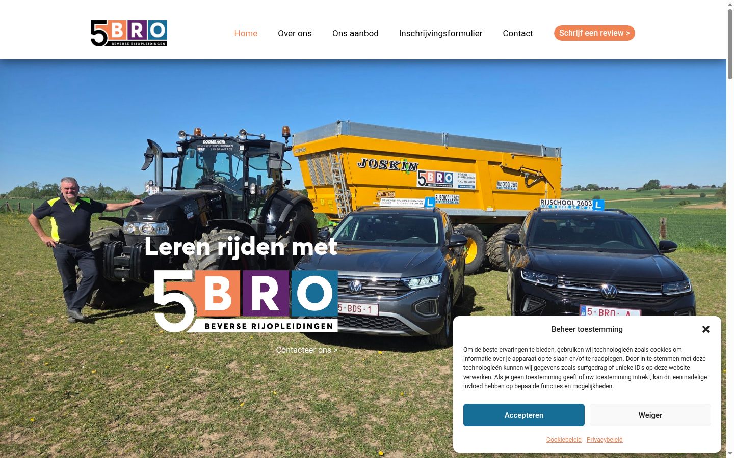 Sutikimo reklamjuostės, rodytos prieš bet kokią sąveiką, ekrano kopija