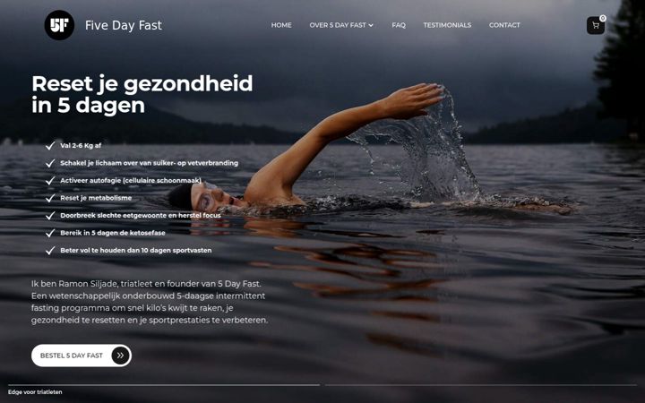 Screenshot ta' 5dayfast.nl