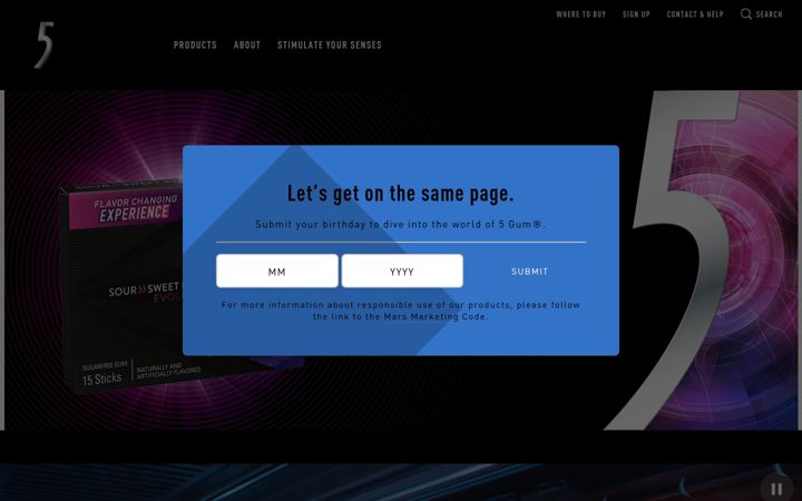 Screenshot of 5gum.com