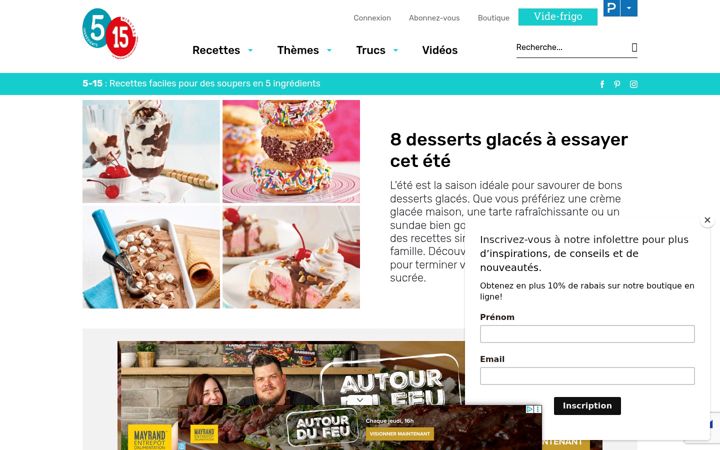 Screenshot of 5ingredients15minutes.com