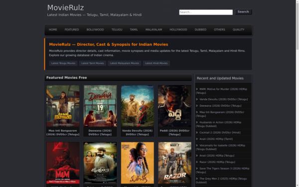 Screenshot of 5movierulz.soccer