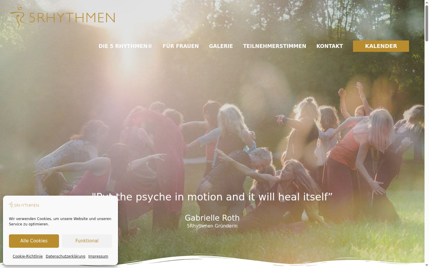 Screenshot des Einwilligungsbanners vor jeglicher Interaktion