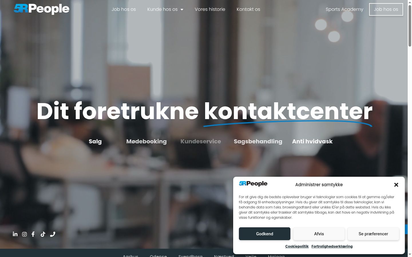 Screenshot des Einwilligungsbanners vor jeglicher Interaktion