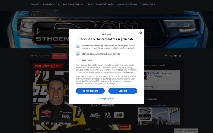 Screenshot of 5thgenrams.com