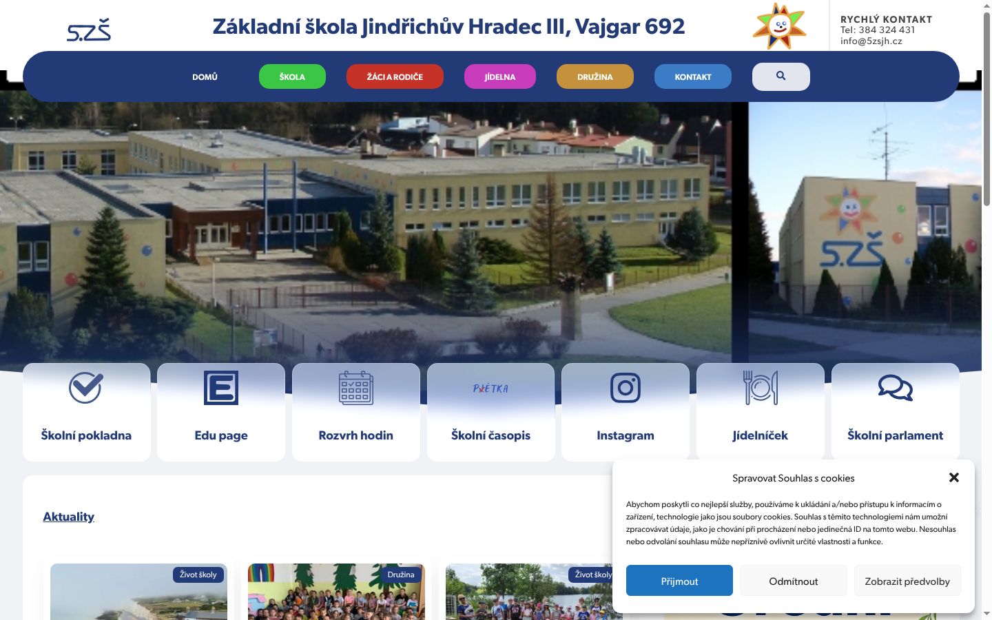Screenshot des Einwilligungsbanners vor jeglicher Interaktion