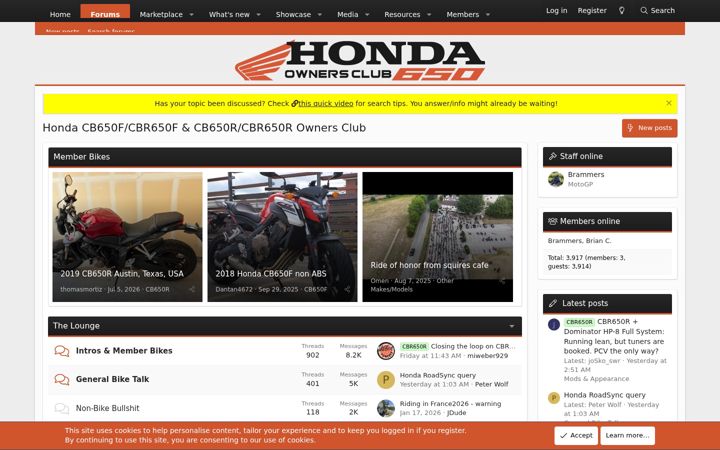 Screenshot of 650f.bike