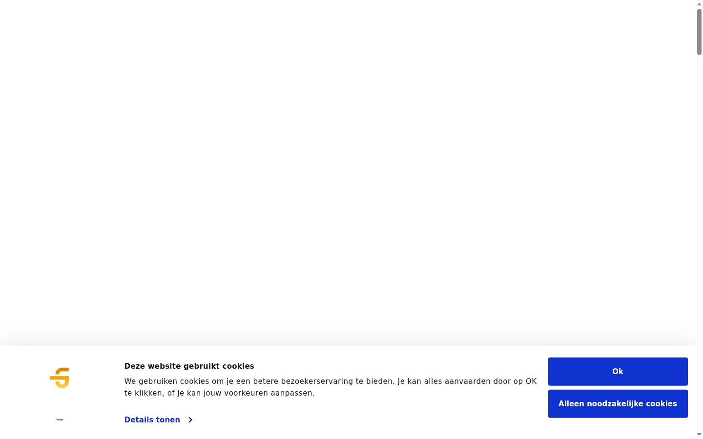 Screenshot des Einwilligungsbanners vor jeglicher Interaktion