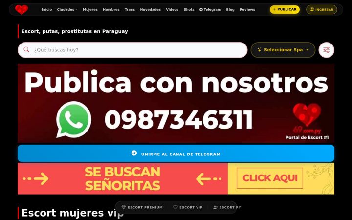 Screenshot of 69.com.py