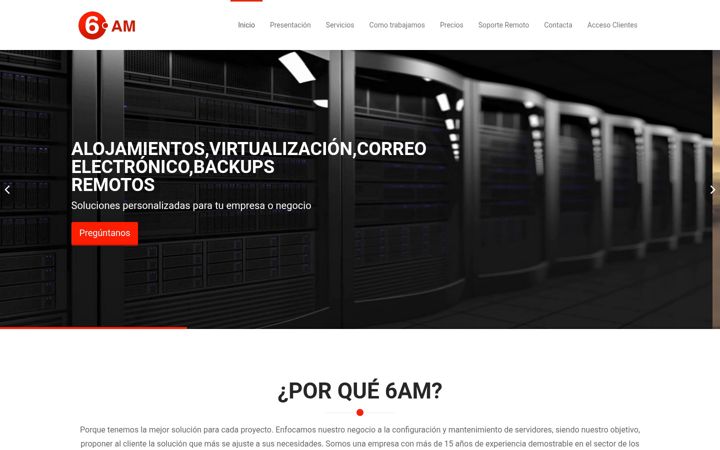 Screenshot of 6am.es