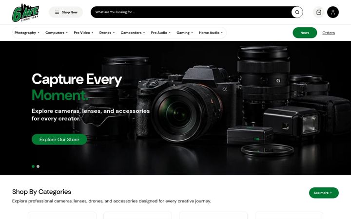 Screenshot of 6ave.com