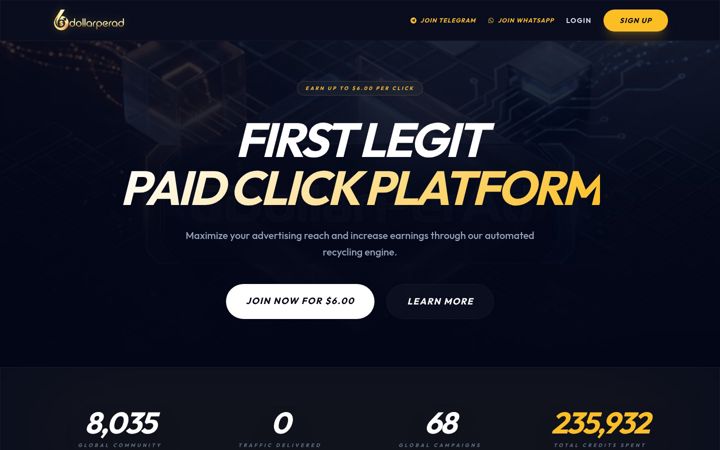 Screenshot of 6dollarperad.com