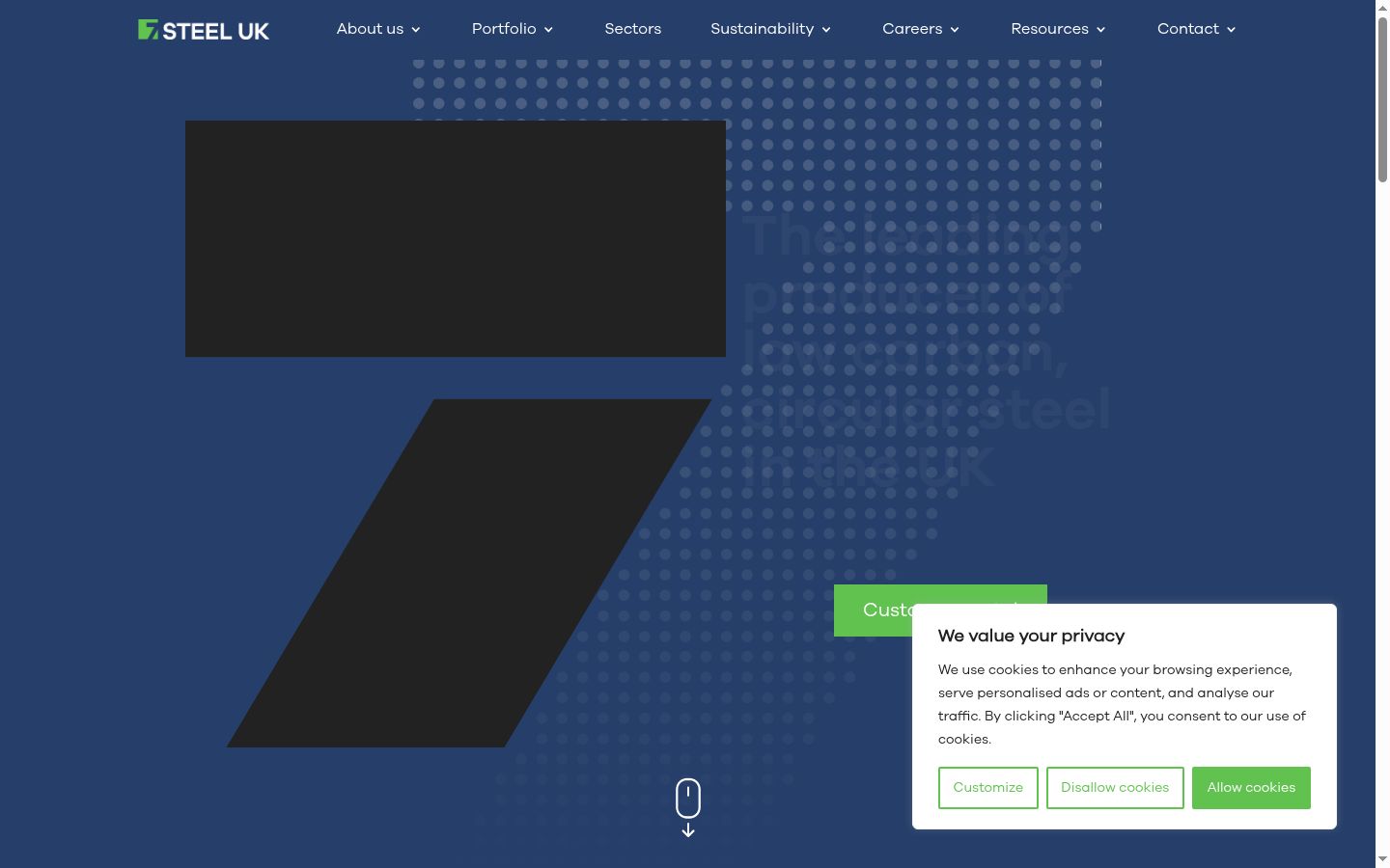 Screenshot tal-banner tal-kunsens muri qabel kwalunkwe interazzjoni