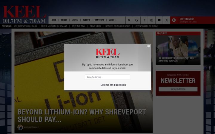 Screenshot of 710keel.com