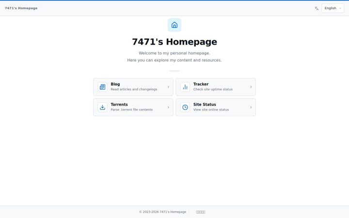 Screenshot of 7471.top