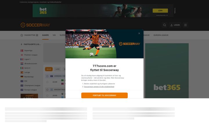 Screenshot of 777score.com