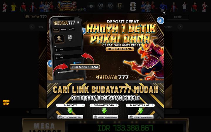 Screenshot of 77budaya777.com