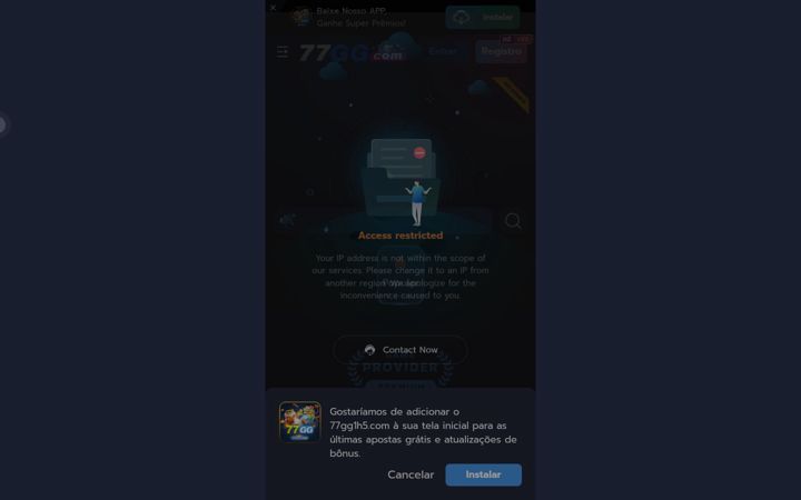 Screenshot of 77gg1h5.com