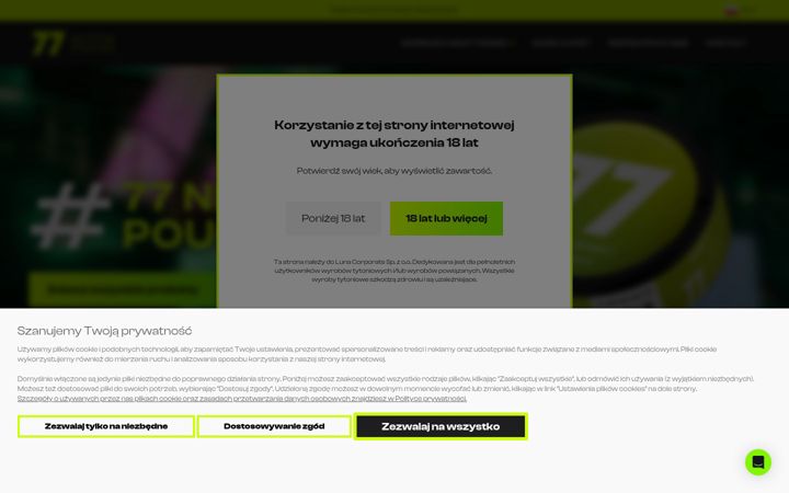 Screenshot of 77pouches.com