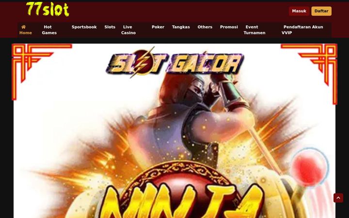 Képernyőkép: 77slot.org
