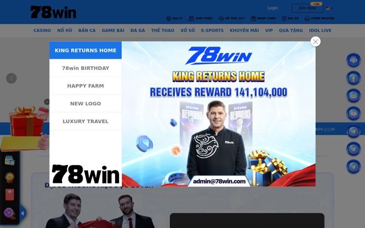 Screenshot of 78wina5.mobi