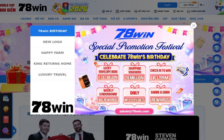Screenshot of 78winc6.mobi
