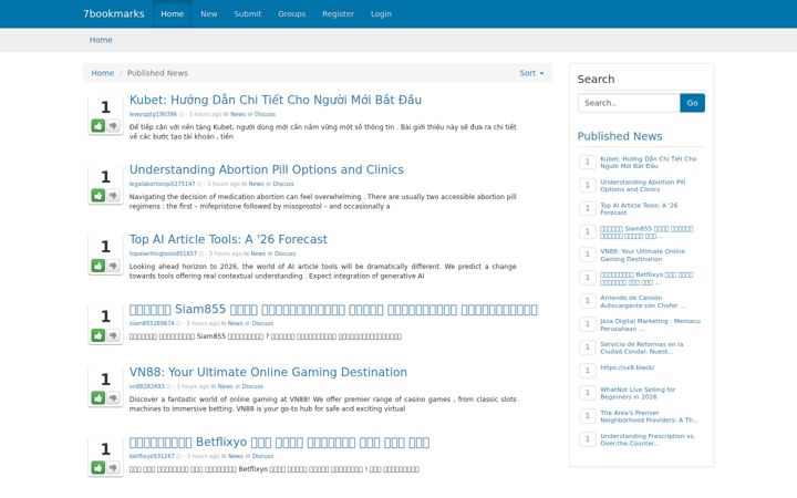Screenshot of 7bookmarks.com