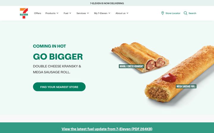 Skjermbilde av 7eleven.com.au