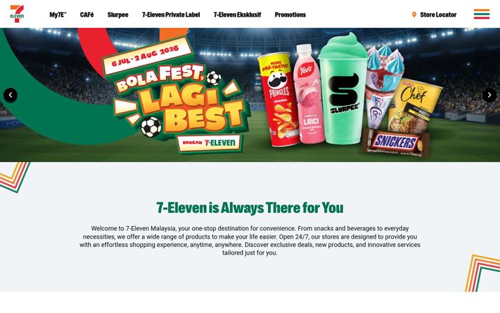 Screenshot of 7eleven.com.my