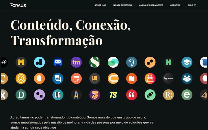 Screenshot of 7graus.com