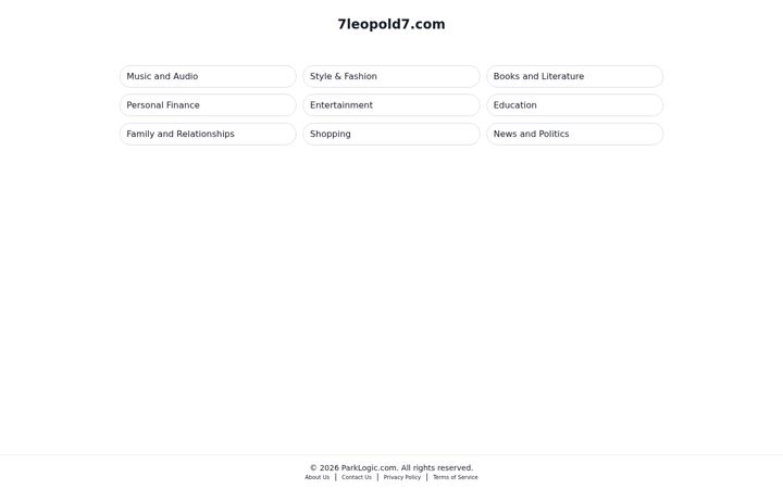 Screenshot of 7leopold7.com