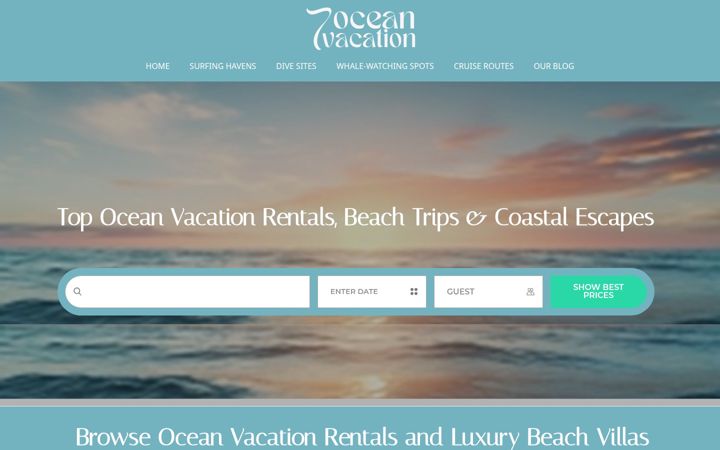Screenshot of 7oceanvacation.com