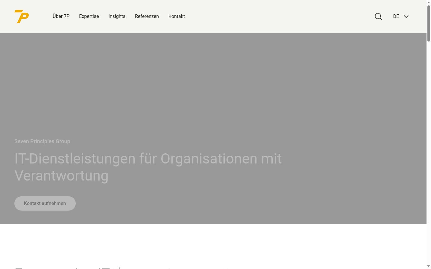 Screenshot des Einwilligungsbanners vor jeglicher Interaktion