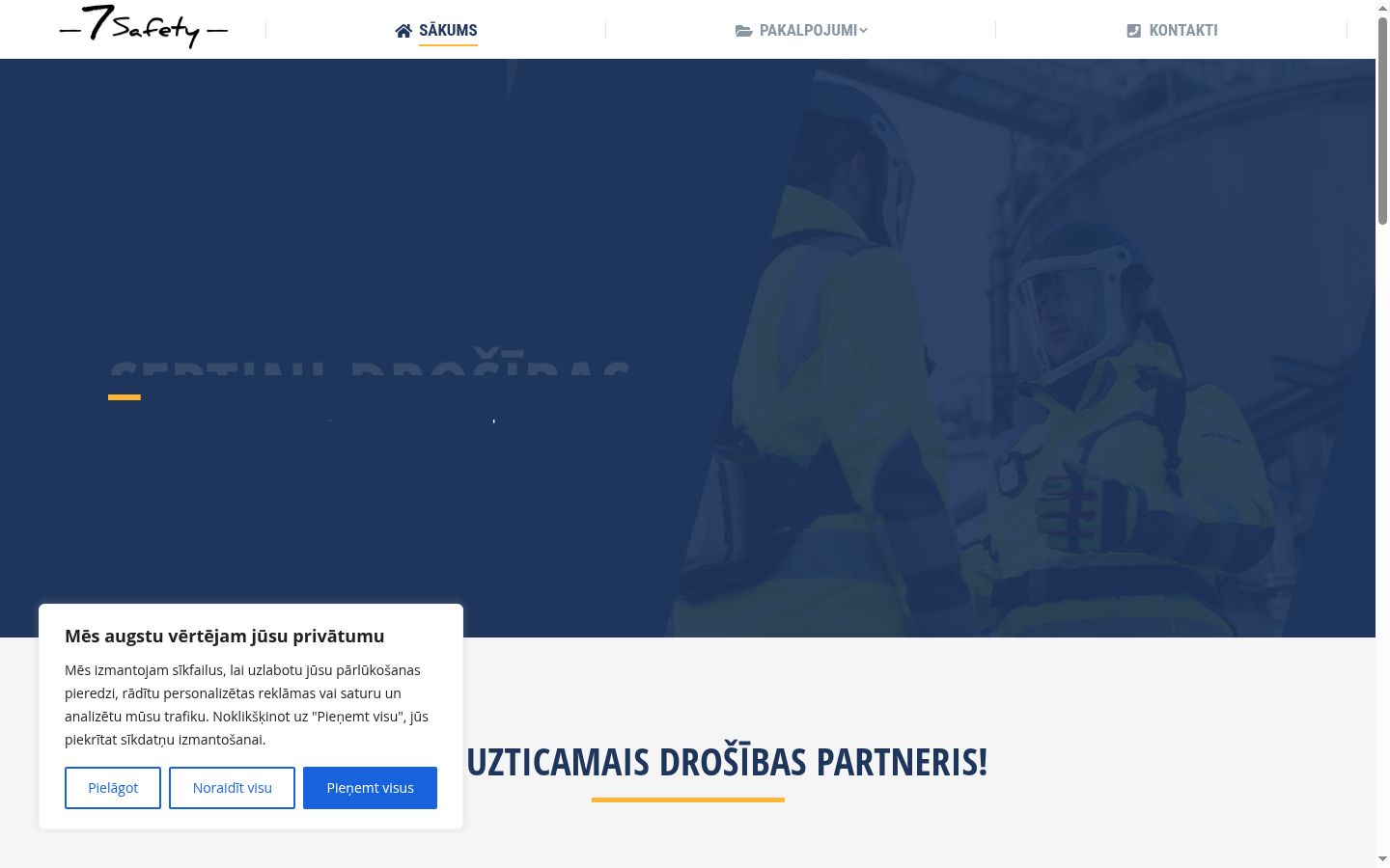 Zrzut ekranu banera zgody wyświetlanego przed jakąkolwiek interakcją