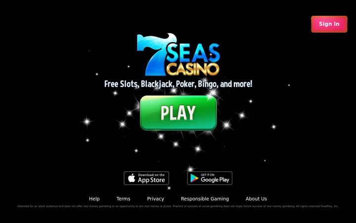 Screenshot of 7seascasino.com