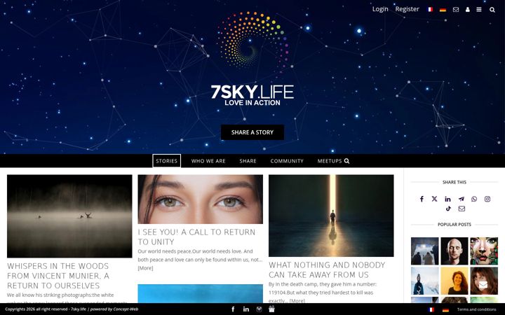 Screenshot of 7sky.life