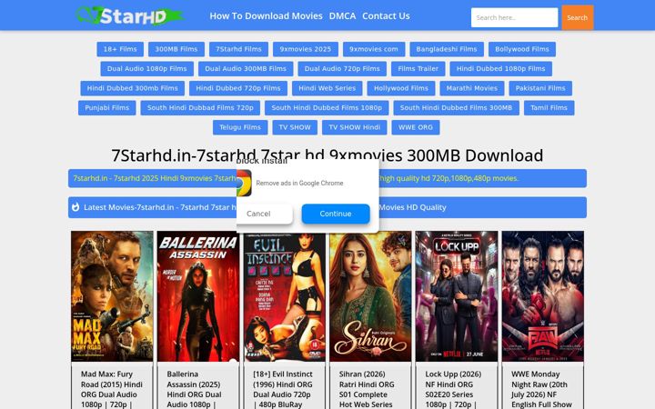 Screenshot of 7starhd.org
