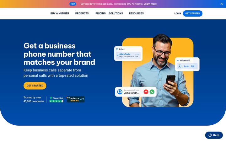 Screenshot of 800.com