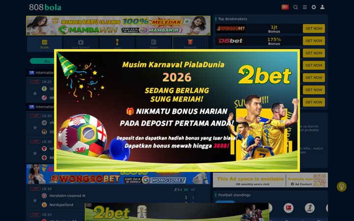 Screenshot of 808bola252.com