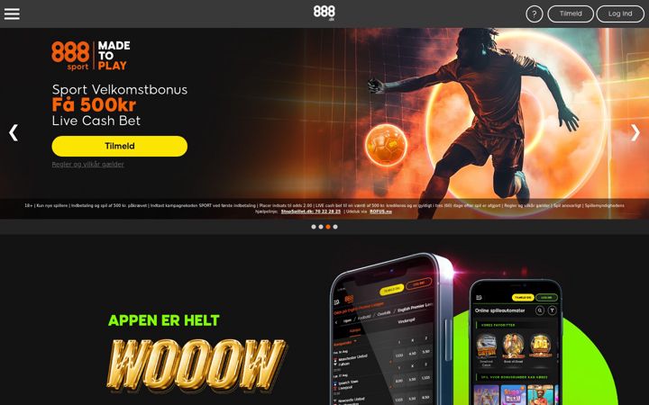 Screenshot του 888.com